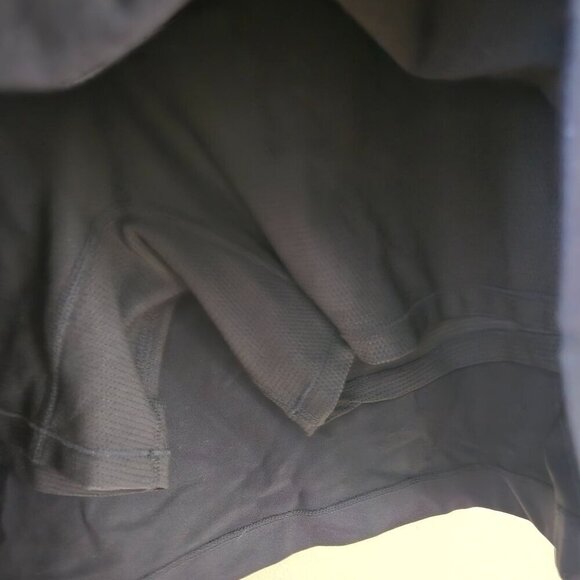 Athleta Black Skort Side Phone Pockets Elastic Drawstring Waist Size XL - Picture 5 of 6